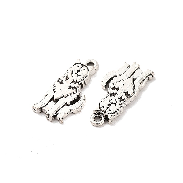 

PandaHall Tibetan Style Alloy Pendants, Dog Charm, Antique Silver, 17x8x1.5mm, Hole: 1.2mm, about 277pcs/500g Alloy Dog