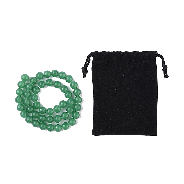 

PandaHall 1 Strand Natural Green Aventurine Beads Strands, Round, Dyed, 8mm, Hole: 1mm, about 48pcs/strand, 15.7 inch Green Aventurine Round