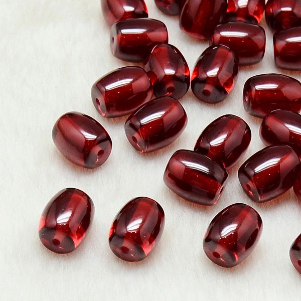 

PandaHall Resin Beads, Barrel, Dark Red, 14x12mm, Hole: 2mm Resin Barrel Red
