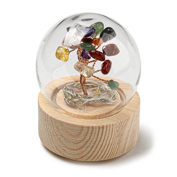 LED-Glaskristallkugel-Ornament