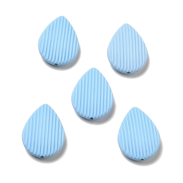

PandaHall Opaque Acrylic Beads, with Enamel, Teardrop with Stripe Groove Pattern, Mixed Color, 26.5x20.5x7mm, Hole: 1.6mm Acrylic Teardrop..., Multicolor