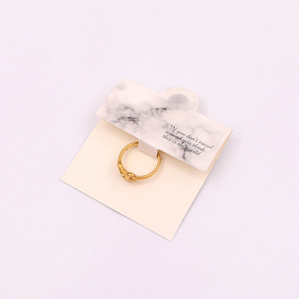 

PandaHall Folding Paper Ring Display Cards, Jewelry Display Card for Ring Packaging, Light Grey, 10x6cm Paper