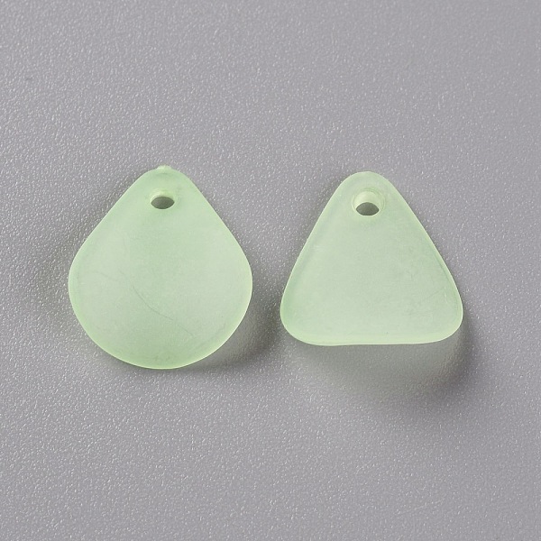 

PandaHall Transparent Frosted Acrylic Pendants, Petaline, Green Yellow, 17x14x2.5mm, Hole: 1.8mm, about 2330pcs/500g Acrylic Petaline