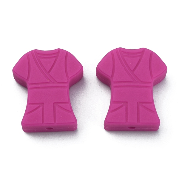 

PandaHall Food Grade Eco-Friendly Silicone Beads, Chewing Beads For Teethers, DIY Nursing Necklaces Making, Female nurse Clothes, Fuchsia..., Pink