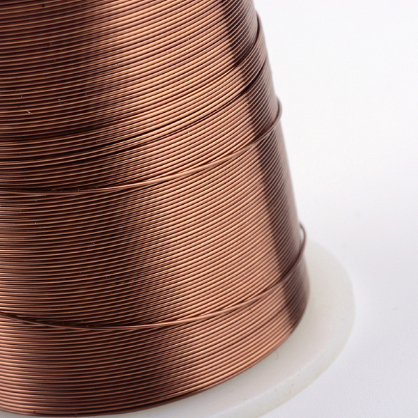 

PandaHall Round Copper Jewelry Wire, Saddle Brown, 24 Gauge, 0.5mm, about 59.05 Feet(18m)/roll Copper Round Brown