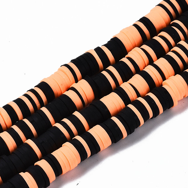 

PandaHall Handmade Polymer Clay Beads Strands, for DIY Jewelry Crafts Supplies, Heishi Beads, Disc/Flat Round, Sandy Brown, 8x0.5~1mm, Hole...