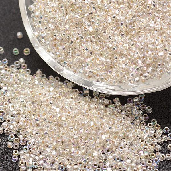 

PandaHall 6/0 Round Glass Seed Beads, Grade A, Silver Lined Square Hole, Transparent Colours Rainbow, Antique White, 3.6~4.0mm, Hole: 1.2mm..., Orange
