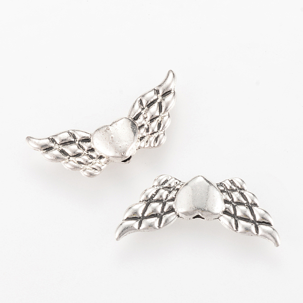 

PandaHall Tibetan Style Alloy Beads, Wing, Cadmium Free & Nickel Free & Lead Free, Antique Silver, 9x22x3mm, Hole: 1mm, about 1020pcs/1000g...