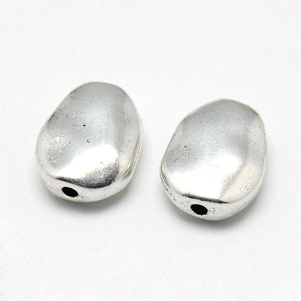 

PandaHall Tibetan Style Alloy Beads, Oval, Cadmium Free & Lead Free, Antique Silver, 15x12x5.5mm, Hole: 1.5mm, about 270pcs/1000g Alloy Oval