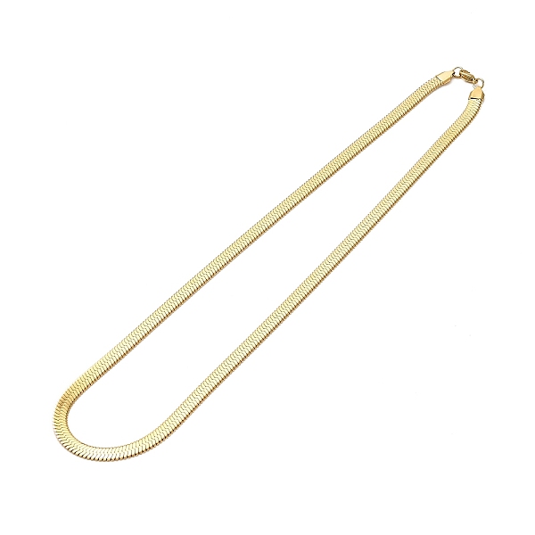 

PandaHall Ion Plating(IP) 304 Stainless Steel Herringbone Chain Necklace for Men Women, Real 18K Gold Plated, Wide: 6.5mm, 23.62 inch(60cm)...