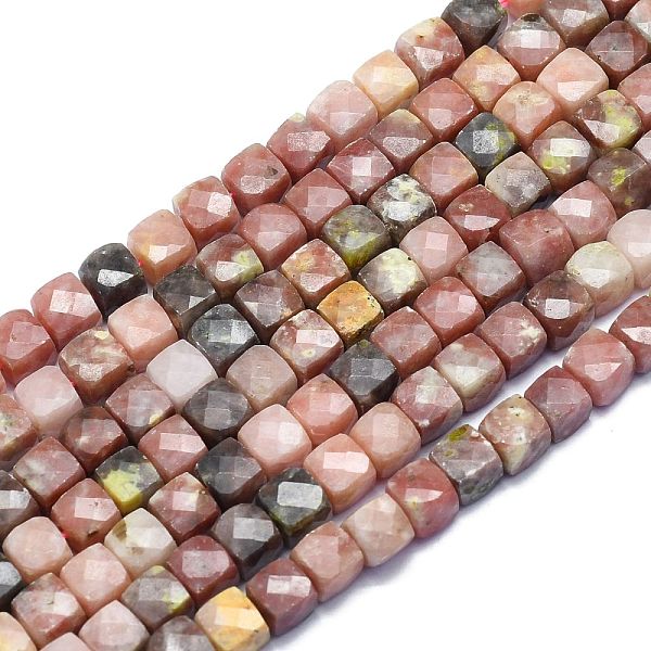 

PandaHall Natural Plum Blossom Jade Beads Strands, Cube, Faceted, 6~6.5x6~6.5x6~6.5mm, Hole: 1mm, about 58pcs/Strand, 15.55 inch(39.5cm)...