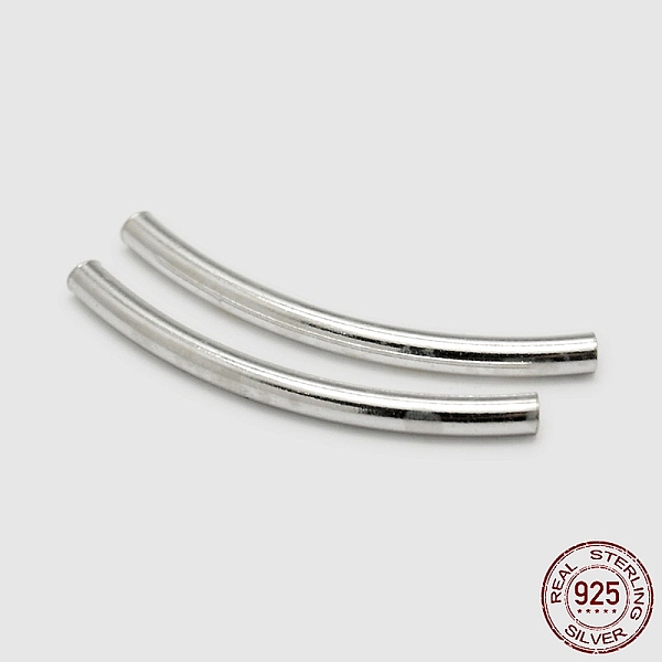 

PandaHall Tube 925 Sterling Silver Beads, Silver, 30x3mm, Hole: 1.8mm Sterling Silver Tube