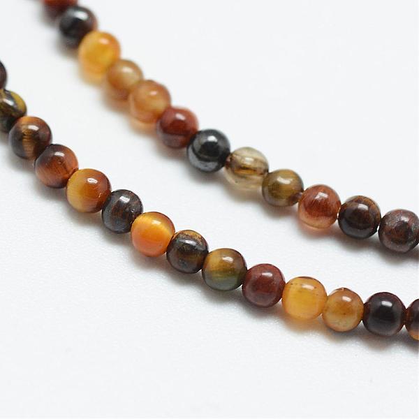 

PandaHall Natural Tiger Eye Bead Strands, Round, 2mm, Hole: 0.5mm, about 170~174pcs/strand, 14.9~15.2 inch Tiger Eye Round