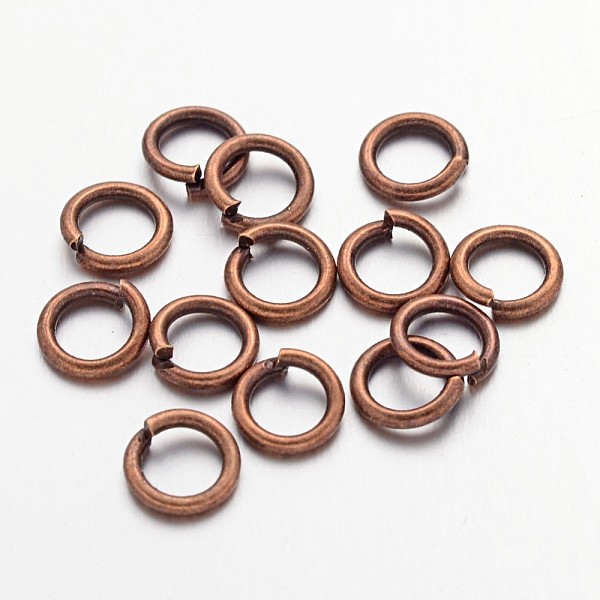 

PandaHall Open Jump Rings Brass Jump Rings, Cadmium Free & Lead Free, Red Copper, 6x1mm, 18 Gauge, Inner Diameter: 4mm, about 4160pcs/500g...