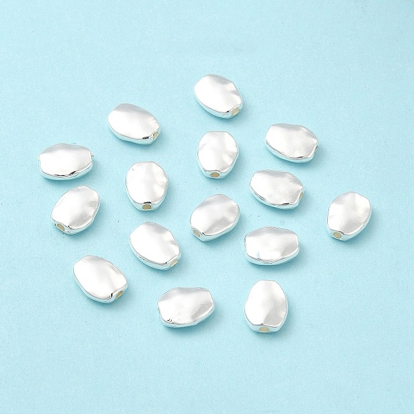 

PandaHall Long-Lasting Plated Alloy Beads, Cadmium Free & Nickel Free & Lead Free, Oval, Silver, 11x9x4mm, Hole: 1.8mm Alloy Oval