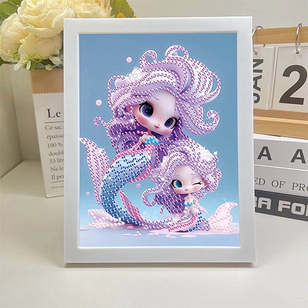 

PandaHall DIY Diamond Painting Hanging Wall Decorations Kits, including Resin Rhinestones, Diamond Sticky Pen, Tray Plate and Glue Clay...