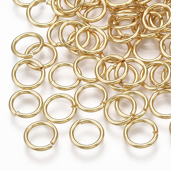 

PandaHall Brass Open Jump Rings, Real 18K Gold Plated, 7x0.7mm, 5mm inner diameter Brass