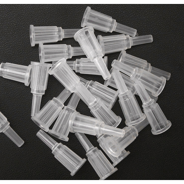 

PandaHall Tapered Tips Dispensing Needles, Clear, 28.2x11mm Plastic Clear