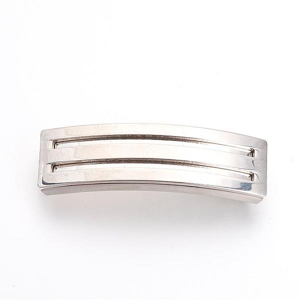 

PandaHall 201 Stainless Steel Slide Charms, Polished, Rectangle, Stainless Steel Color, 42x12x5.5~6mm, Hole: 10x3mm 201 Stainless Steel...