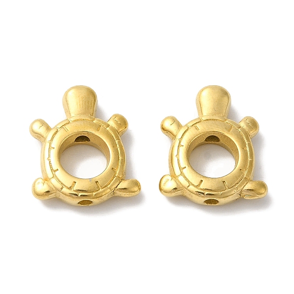 

PandaHall 304 Stainless Steel Beads Frame, Tortoise, Golden, 15x13x4mm, Hole: 1.5mm, 6mm Inner Diameter 304 Stainless Steel Tortoise