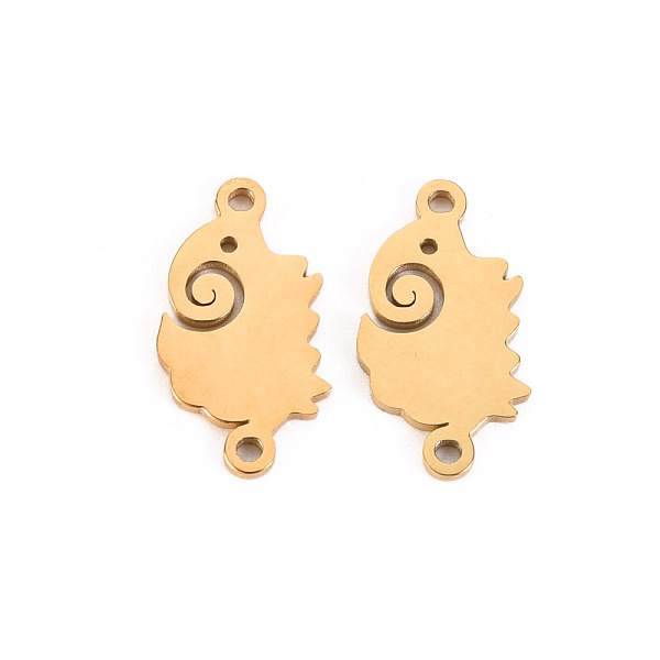 

PandaHall 304 Stainless Steel Links/Connectors, Laser Cut, Real 14K Gold Plated, 16x8.5x1mm, Hole: 1mm 304 Stainless Steel Others
