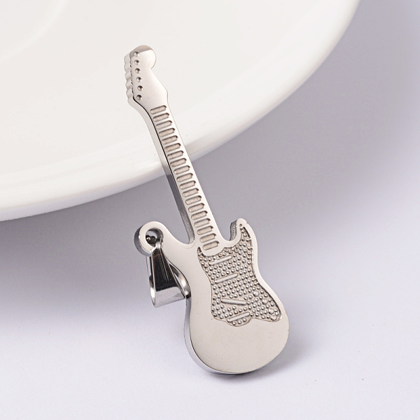 

PandaHall 304 Stainless Steel Pendants, Bass, Stainless Steel Color, 40x14x2mm, Hole: 6x4mm 304 Stainless Steel Musical Instruments