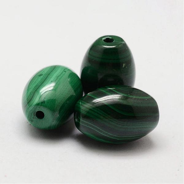 Barrel Natural Malachite Beads