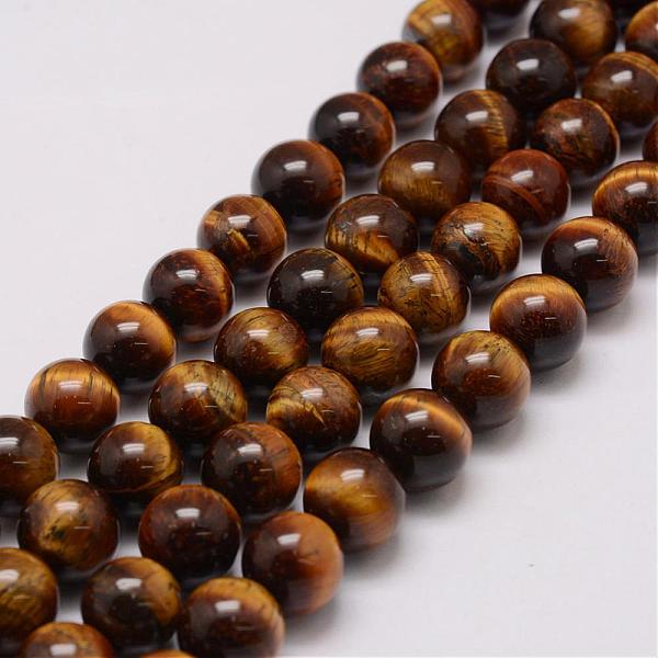 

PandaHall Natural & Dyed Tiger Eye Bead Strands, Grade AB, Round, 16mm, Hole: 1.5mm, about 25pcs/strand, 14.9 inch~15.5 inch Tiger Eye Round