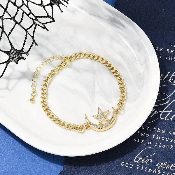 Brass Micro Pave Cl… - image