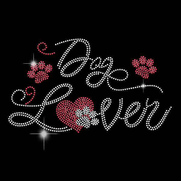 

PandaHall Glass Hotfix Rhinestone, Iron on Appliques, Costume Accessories, for Clothes, Bags, Pants, Word, 297x210mm Glass Rhinestone Word