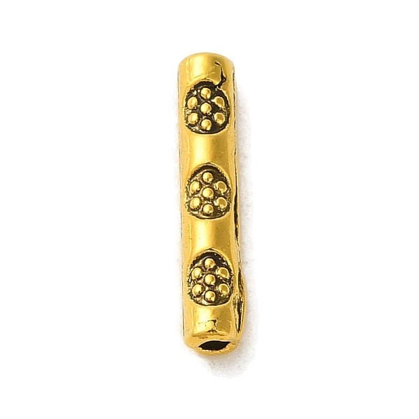 

PandaHall Tibetan Style Alloy Carved Flower Tube Beads, Cadmium Free & Nickel Free & Lead Free, Antique Golden, 14x2.5mm, Hole: 1.2mm Alloy...