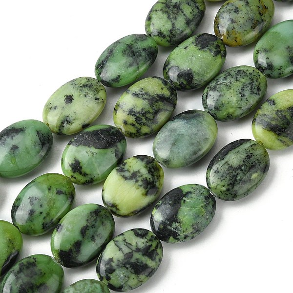 

PandaHall Natural Variscite Beads Strands, Flat Oval, 17.5~18x13~13.5x6~6.5mm, Hole: 1mm, about 23pcs/strand, 15.75~15.87''(40~40.3cm)...