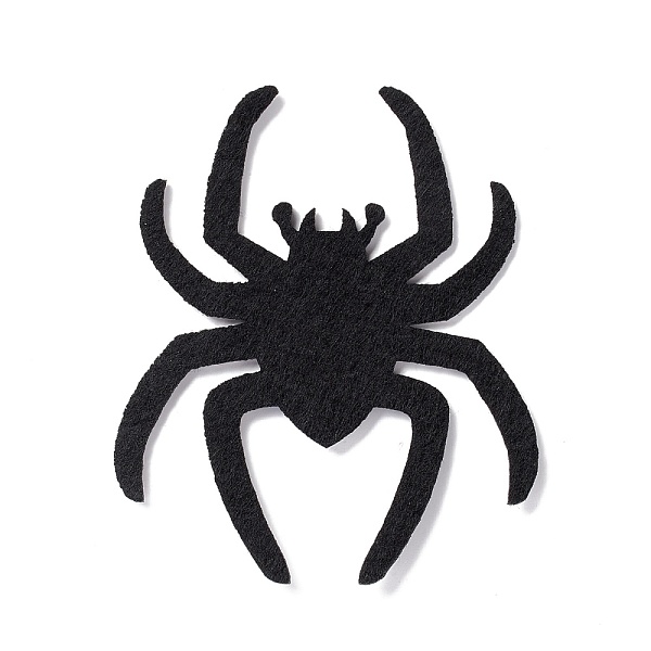 

PandaHall Wool Felt Spider Party Decorations, Halloween Themed Display Decorations, for Decorative Tree, Banner, Garland, Black, 95x80x2mm...