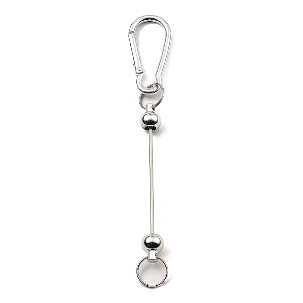 

PandaHall Aluminum Climbing Carabiners, Beadable Iron Key Clasps, Silver, 146mm Aluminum Others Silver