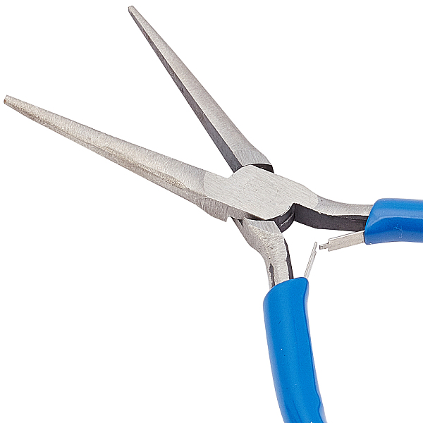 PandaHall SUNNYCLUE 5.5 Inch Long Chain Nose Pliers jewellery Pliers Carbon Steel Long Chain Nose Pliers Mini Precision Pliers Wire Bending...