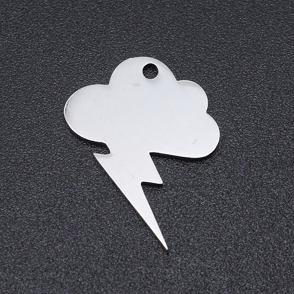 

PandaHall 201 Stainless Steel Laser Cut Pendants, Rain cloud, Stainless Steel Color, 19x15x1mm, Hole: 1.4mm 201 Stainless Steel Cloud