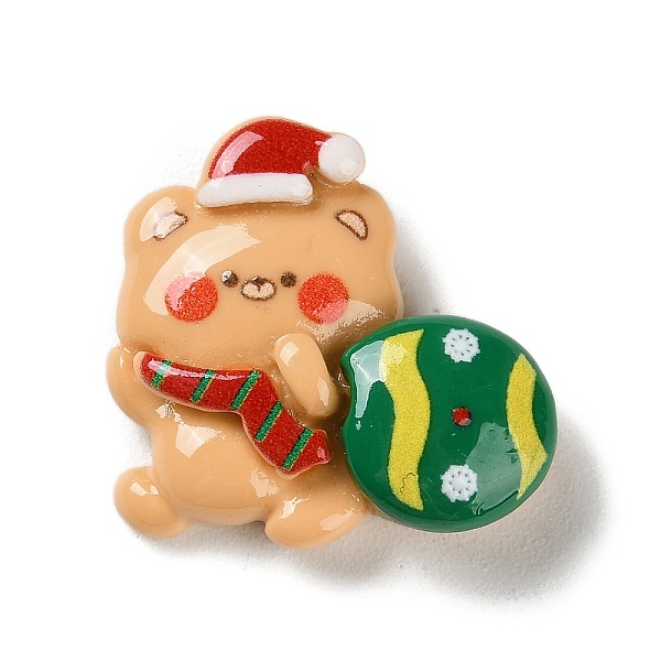 

PandaHall Christmas Theme Opaque Resin Cabochons, for Jewelry Making, Candy, 23.5x24x8mm Resin Candy Orange