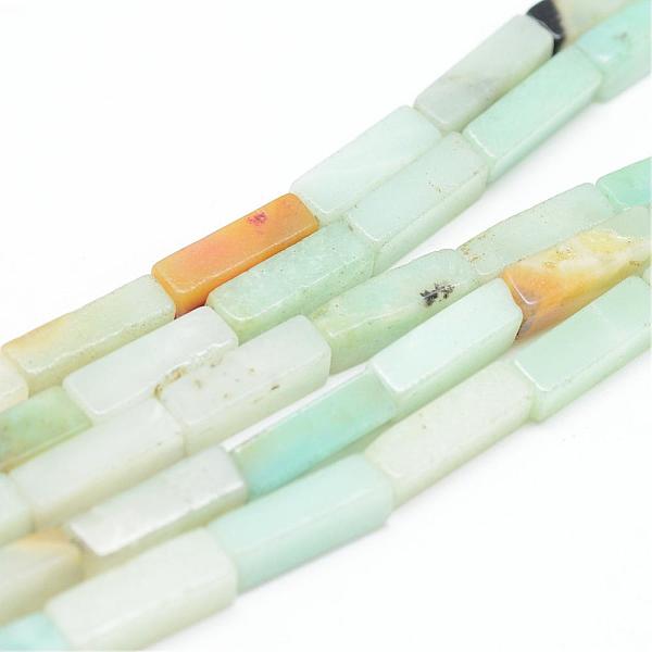 

PandaHall Natural Flower Amazonite Bead Strands, Cuboid, 13~14x4~5x4~5mm, Hole: 1mm, about 29~31pcs/strand, 15.3 inch Flower Amazonite...