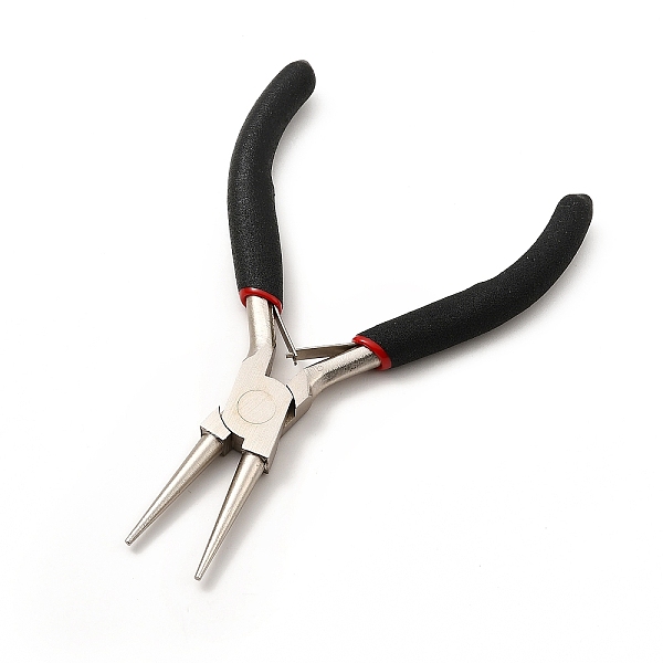 

PandaHall 65# Carbon Steel Jewelry Pliers, Round Nose Pliers, Ferronickel, Black, 12x7.9x0.9cm Carbon Steel Black