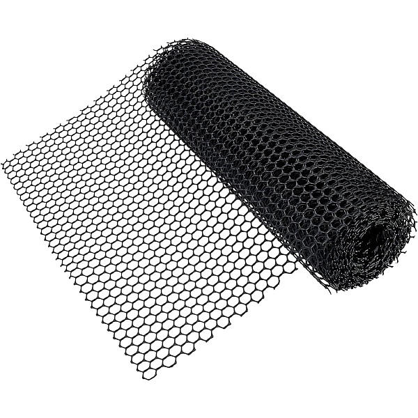 

PandaHall Plastic Fence, Breeding Fence, Black, 405x1mm, 5m/roll Plastic Black