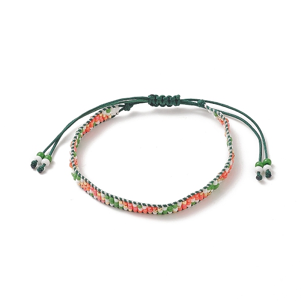 

PandaHall Handmade Japanese Seed Braided Bead Bracelets, Adjustable Bracelet for Women, Teal, Inner Diameter: 2-1/8~3-3/4 inch(5.5~9.5cm)..., Cyan