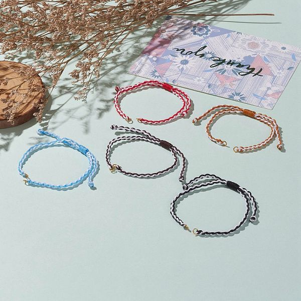 

PandaHall Adjustable Nylon Braided Cord Bracelet Making, with 304 Stainless Steel Jump Rings, Mixed Color, 5~9-5/8 inch(12.8~24.5cm) Nylon..., Multicolor