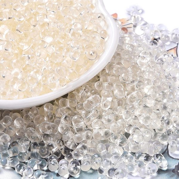 

PandaHall Transparent Acrylic Beads, Peanut, PapayaWhip, 4x6.5x3mm, Hole: 1.2mm, about 11500pcs/500g Acrylic Other Plants Orange