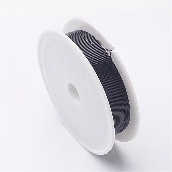 

PandaHall Round Iron Wire, Black, 24 Gauge, 0.5mm, about 22.96 Feet(7m)/roll Iron Round Black