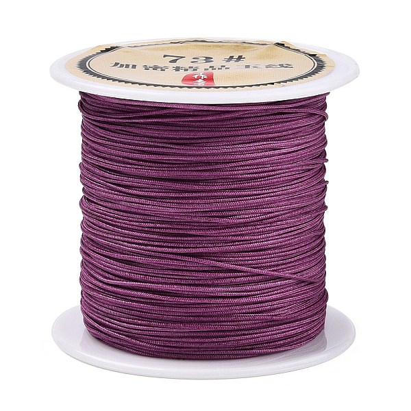 

PandaHall 40 Yards Nylon Chinese Knot Cord, Nylon Jewelry Cord for Jewelry Making, Medium Violet Red, 0.6mm Nylon