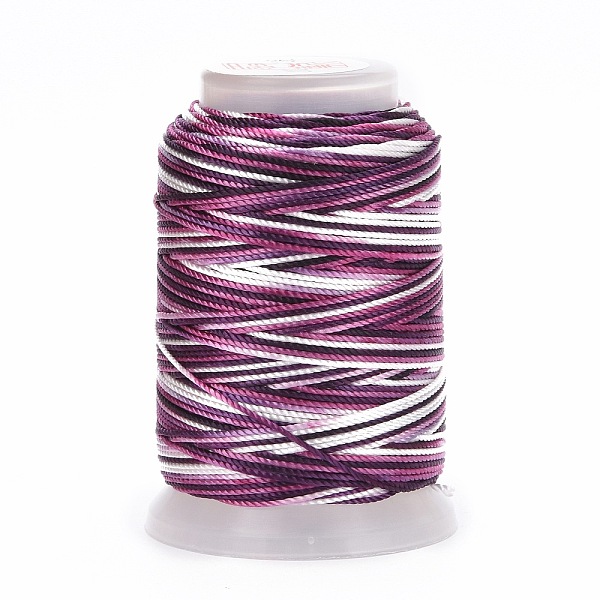 

PandaHall 5 Rolls 12-Ply Segment Dyed Polyester Cords, Milan Cord, Round, Dark Orchid, 0.4mm, about 71.08 Yards(65m)/Roll Polyester