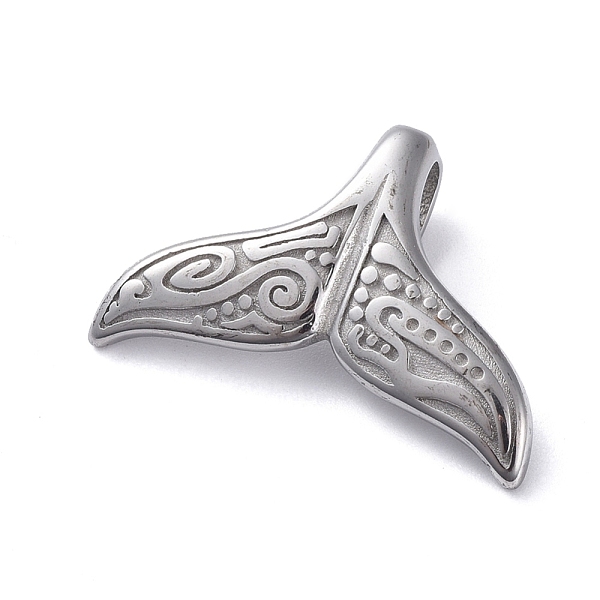 

PandaHall 304 Stainless Steel Pendants, Fishtail Shape, Stainless Steel Color, 17x25.5x2mm, Hole: 7x3mm 304 Stainless Steel Fish