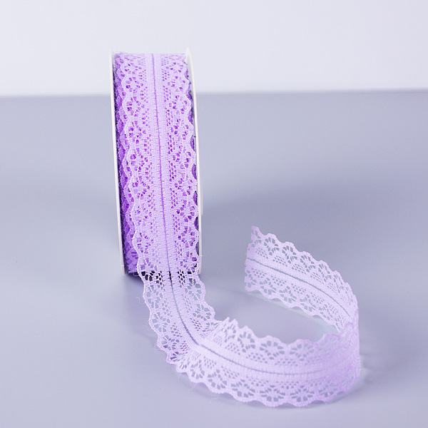 

PandaHall 25 Yards Flat Cotton Lace Trims, Flower Lace Ribbon for Sewing and Art Craft Projects, Lilac, 1-1/8 inch(30mm), 25 Yards/Roll..., Purple