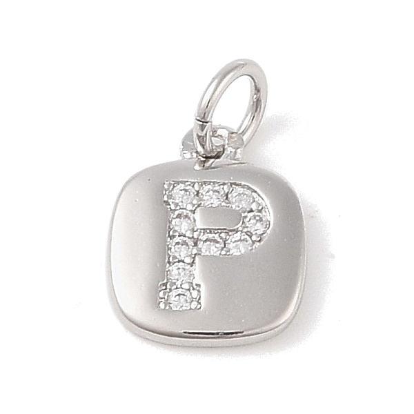 

PandaHall Rack Plating Brass Micro Pave CLear Cubic Zirconia Charms, with Jump Rings, Cadmium Free & Lead Free, Long-Lasting Plated...