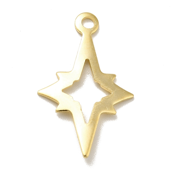 

PandaHall Brass Pendants, Long-Lasting Plated, Cadmium Free & Lead Free, Star, Real 24K Gold Plated, 21.5x13.5x0.6mm, Hole: 1.6mm Brass Star